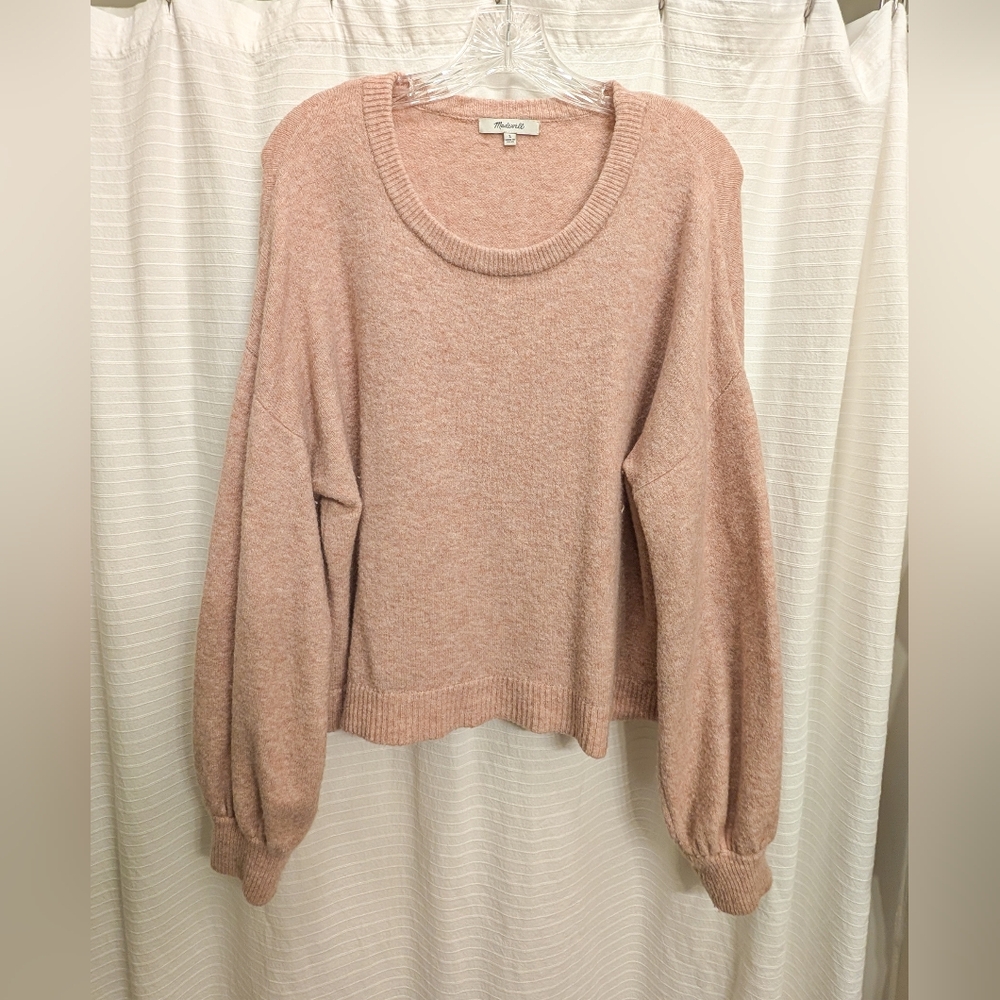 Madewell women’s wool blend pink sweater size large